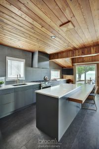 Forsyth grey custom kitchen with gold hardware 01
