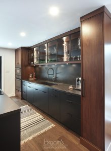 Pine Ridge black and dark wood custom kitchen 10