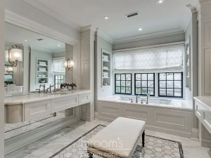 home spa white bathroom custom matching vanities 05