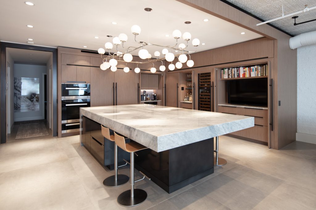 custom cabinets contemporary kitchen large island