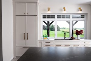classic grey painted kitchen