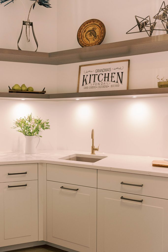 white walk-in pantry