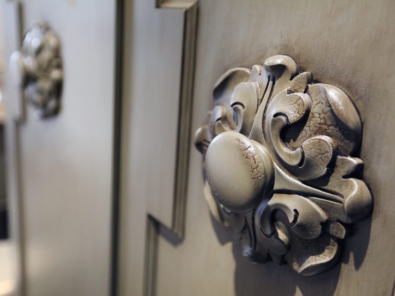 Ornate cabinet detail