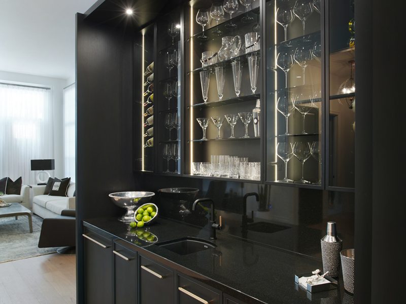 Bar cabinet detail
