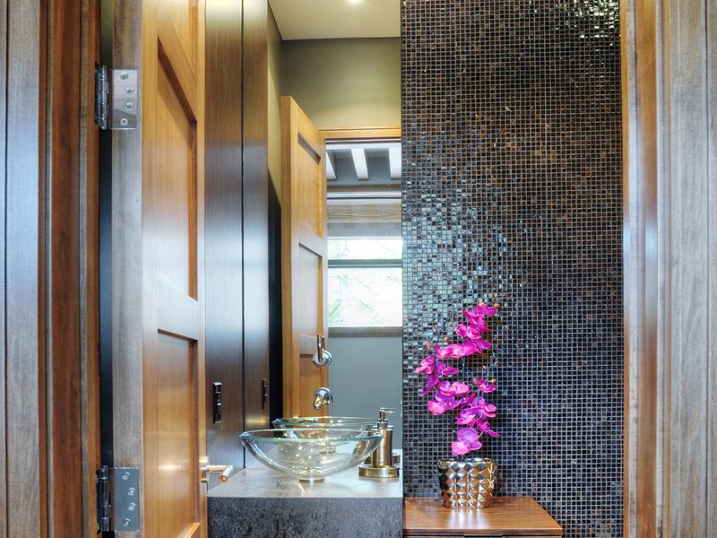 Glam powder room