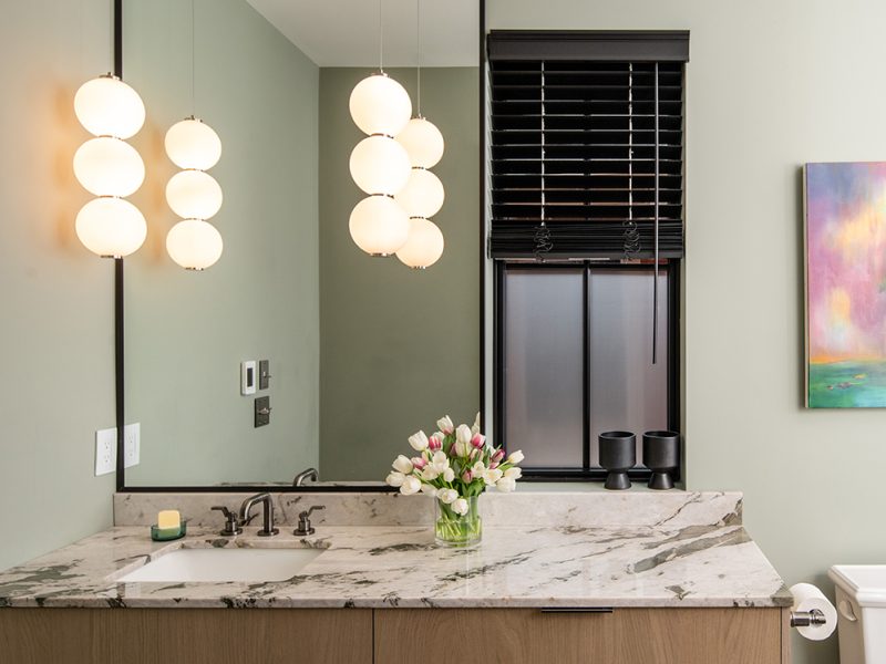 Light wood bathroom cabinets