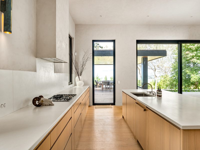 White oak modern kitchen cabinets