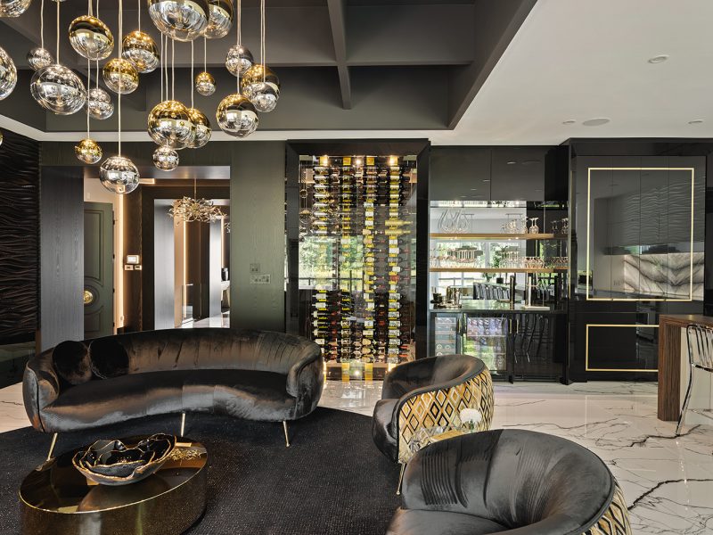 Modern black bar