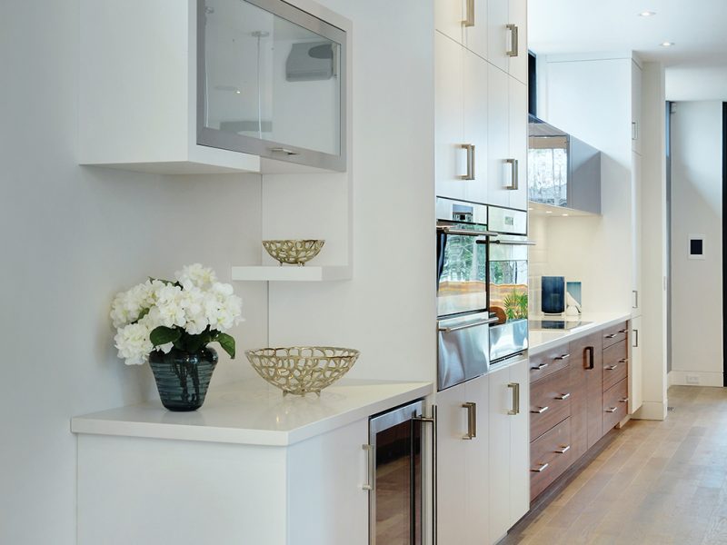Modern white cabinets