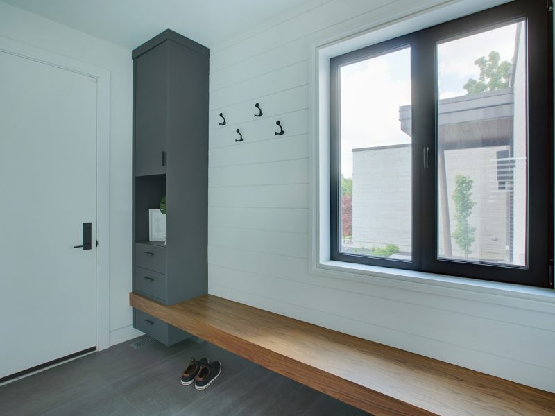 Mudroom cabinets with bench