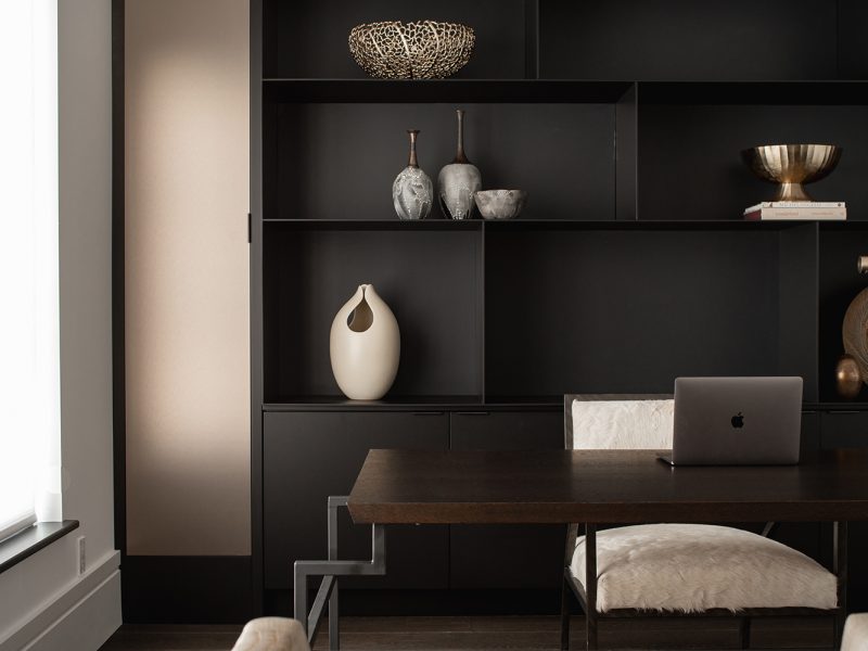 Office wall unit detail