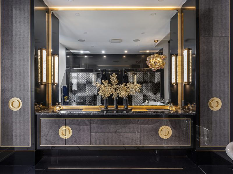 Primary ensuite with modern vanity