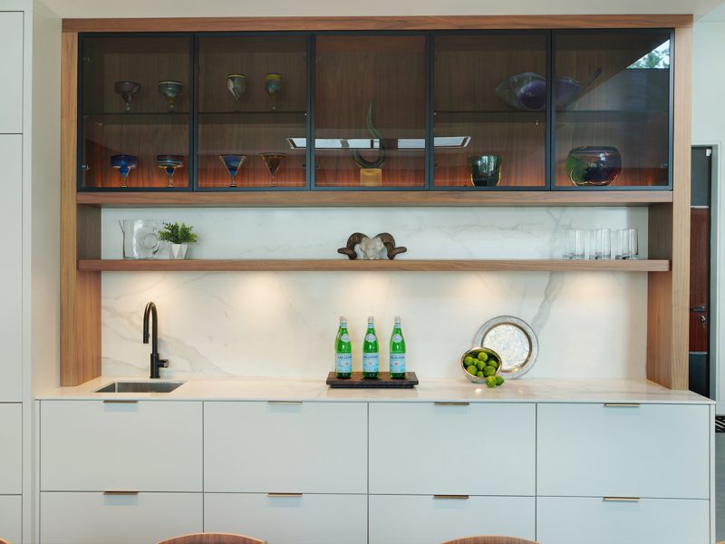 Small servery inside kitchen