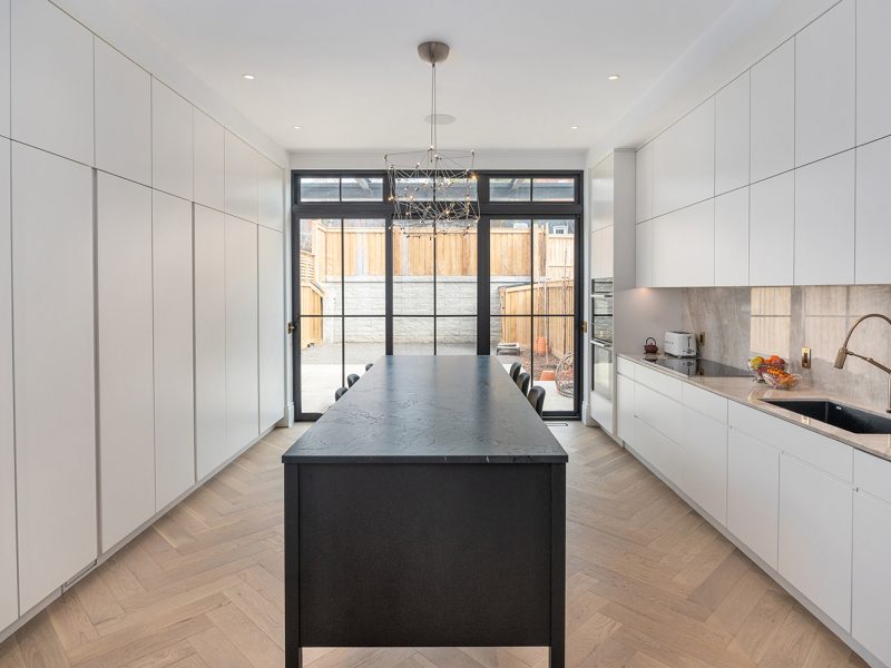 Skinny table style kitchen island