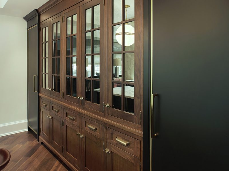 walnut-cabinets-mirror-fronts